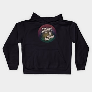 retro vintage circle Kings of Leon Kids Hoodie